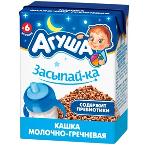 Агуша Детская каша Засыпайка молочно-гречневая 2.5% 200 г