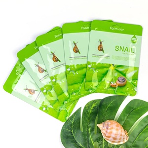 ЗЯ тканевые Маски Farm StayVISIBLE DIFFERENCE MASK SHEET SNAIL 5шт