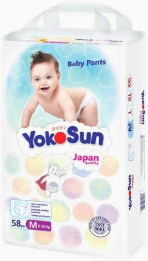 Подгузники Yokosun M трусики 58 шт 6-10 кг