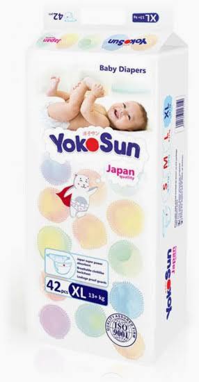 Подгузники Yokosun XL 42 шт 13+ кг