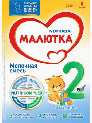Молочная смесь Малютка с 6 мес (300 г)