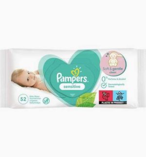 Детские влажные салфетки 52 штуки Pampers
