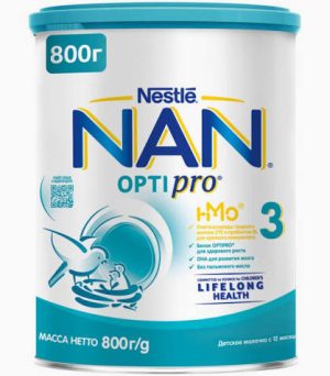 Молочная смесь NAN Optipro 3 (800 г) с 12мес