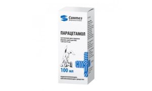Аптечка Парацетомол суспензия 120 мг/5мл 100 мл