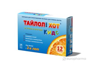 Аптечка Тайлол фен хот кидс 160 мг/мл 12 шт