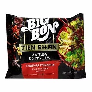 Big Bon лапша Tien Shan в ассортименте 85г