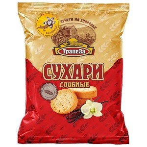 Сухари Трапеза в ассортименте 200г